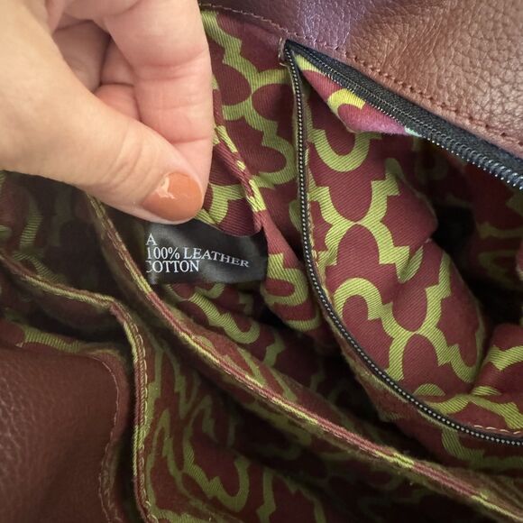 Oryany Tote Purse Leather Wine Bag Tassel Shoulder Crossbody Convertible Strap - Picture 7 of 14